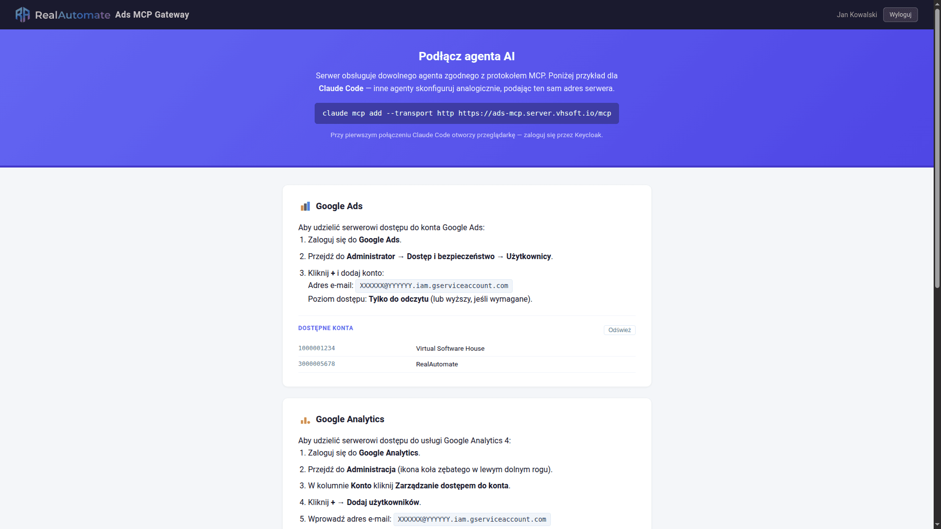 Analiza danych reklamowych przez agenta AI